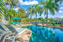 An Anna Maria vacation rental with private pool and canal views