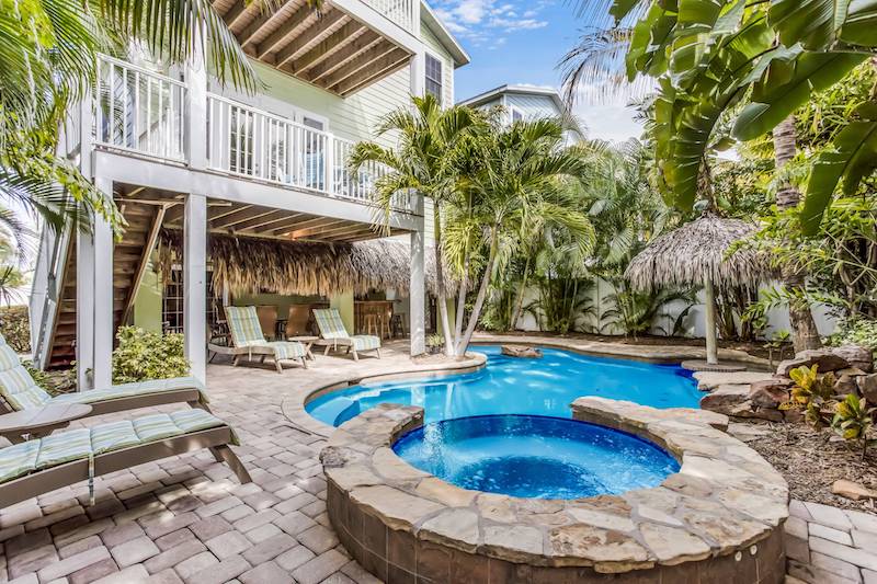 Backyard of Margaritta Ville in Anna Maria