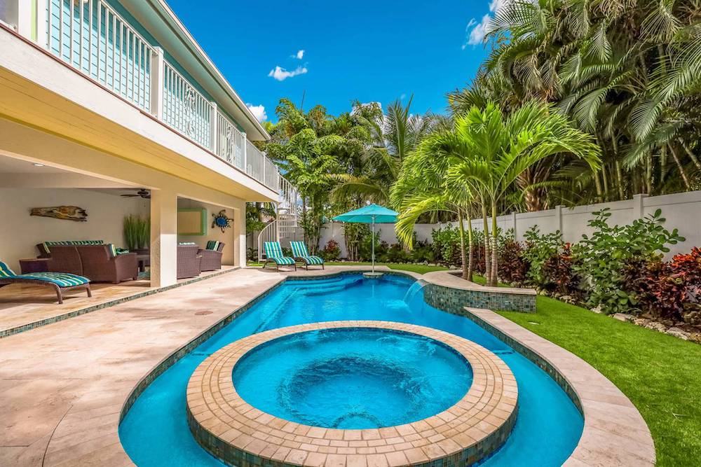 view of pool at Octopus Cottage vacation rental